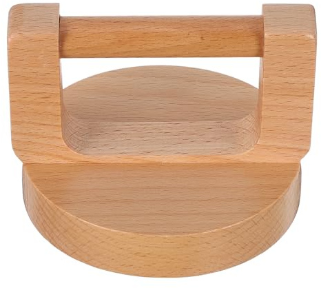 BESPORTBLE Strumento di Stampa a Blocchi in Legno con Manico Ergonomico Baren, Pressa Manuale per Carta e Stencil, Kit Creativo per Bambini per attività Artistiche e Didattiche in Classe