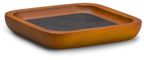 Papten Solid Wood Jewellery Display Tray Grey Small Jewellery Tray