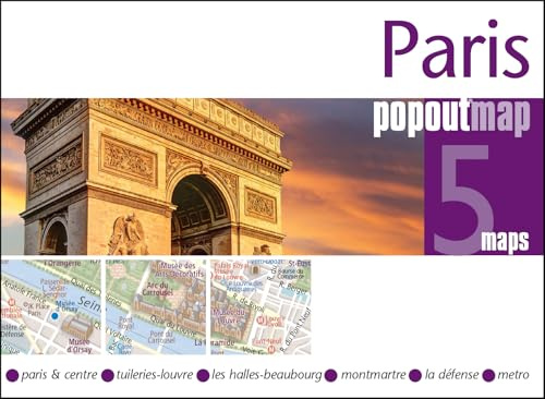 Paris PopOut Map: Pocket-sized, pop up, city map of Paris