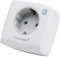 Homematic IP Smart Home Dimmer-Steckdose Phasenabschnitt, digitaler Zwischenstecker dimmt Leuchten per App, Alexa & Google Assistant, Energie sparen, max. Schaltleistung 80VA, 150327A0