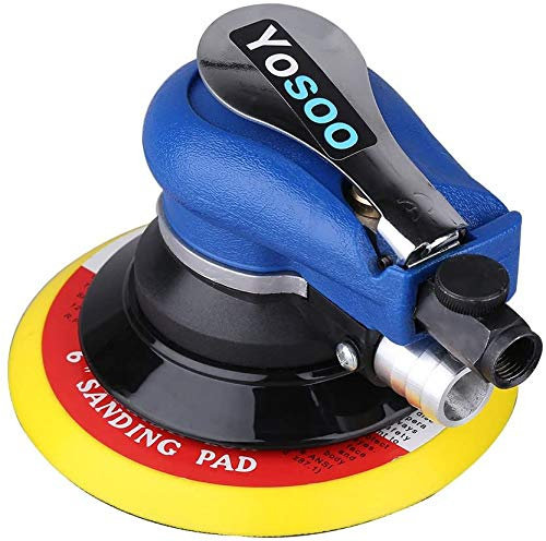 Schleifmaschine Polieren, Exzenterschleifer Air Sander Schleifmaschine, 150mm Poliermaschine Set Druckluft Schleifmaschine Exzenterschleifer Schleifgerät zum Polieren, Schleifen von Autos