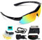 VILISUN Fahrradbrille Sportbrille UV-Schutz mit 5 Wechselgläser inkl Schwarze Polarisierte Linse, Unisex Sonnenbrille, für Outdooraktivitäten wie Radfahren Laufen Klettern