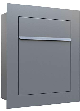 Bravios - Cassetta delle lettere da incasso Bari grigio metallizzato