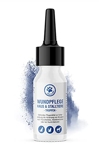 Lolo & Max Wundpflege Tropfen für Haus- und Stalltier - Wundpflegetropfen für Haus- und Stalltiere - Wundspray für Hunde und Katzen - Wundsalbe Hund -Wunddesinfektion Hund und Katze – Wundspray