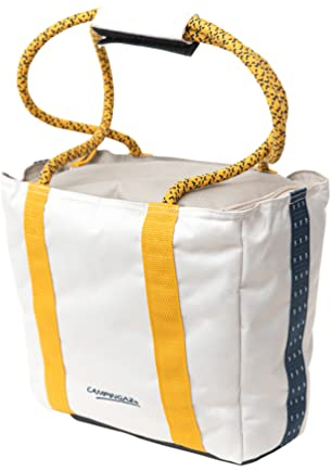 Campingaz Jasmin Shopping Bag, Kühlbox, 12 l, hält bis zu 11 Stunden kalt, Platz für 6 Flaschen à 0,5 l, große Kühltasche, Picknicktasche, aus recycelten Materialien