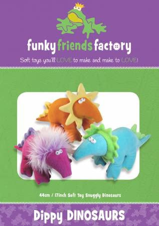 Funky Friends Dippy Dinosaurs Pattern