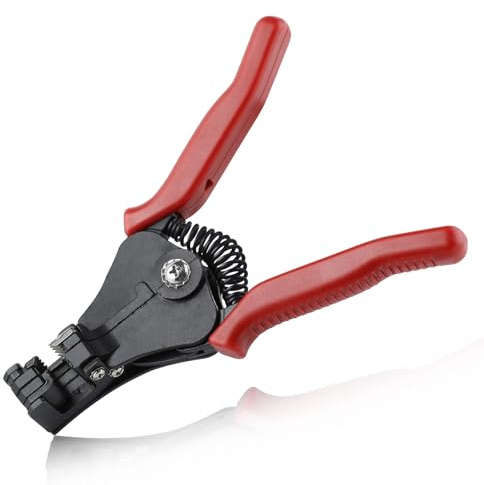 LEONTOOL Automatische Abisolierzange, selbsteinstellende Abisolierzange, elektrisches Handwerkzeug, robustes Präzisions-Abisolierwerkzeug für 8–18 AWG (1–3,2 mm²), solide und verseilte elektrische