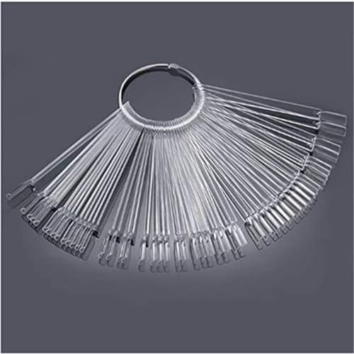 40 Pièces Nuancier Ongles[2024], Présentoir Ongles Nuancier Nuancier Vernis Semi Permanent pour Style Nail Art et Affichage Des Couleurs (Transparent, 40)