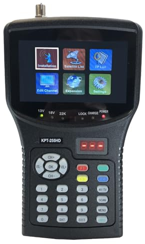 Cercatore Satellitare DVB-S2 Misuratore Ricevitore TV Satellitare Digitale Full HD MPEG-4 HD DVB-S2+HEVC H2.65 Misuratore Cercatore Facile Da Usare