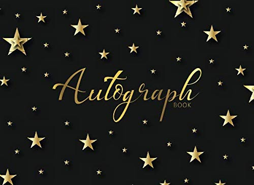 Autograph Book: Elegant Star Style | Celebrity Autographs | Memorabilia Album | Signature Book | Blank Scrapbook | Unlined Journal | Favorite Sport ... Characters Book (Keepsake Memory Book)