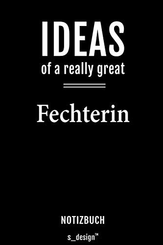 Notizbuch für Fechter / Fechterin: Originelle Geschenk-Idee [120 Seiten liniertes blanko Papier]