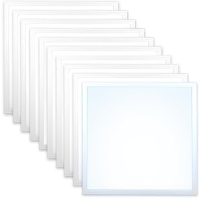Xtend EcoLight 10x LED Panel 62x62 Neutralweiß 5000K Rasterleuchte 40W 3400lm flimmerfrei ultraslim Deckenleuchte Netzteil PLe2.2