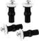 Dokpav 4PCS Fissaggi WC Sedile, Universale Cerniera di Fissaggio Fori Ciechi Sedile WC Vite di Fissaggio Dado di Gomma, Cerniere Copriwater Fori Ciechi Espansione Gomma Viti