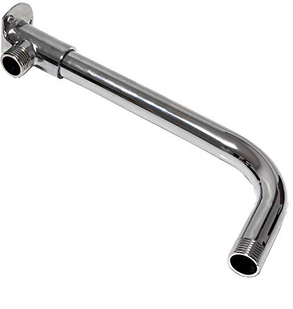 Soytich Wandscheibe und Wandarm in Verschiedene Varianten/länge Zulaufarm Wandanschluss., Form und Länge:Wandscheibe2+Arm 50cm