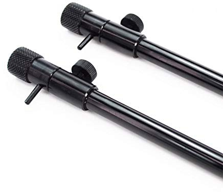 Fishing Bank-Stick Set Angeln - 2 Stück Teleskop Rutenständer 25-40cm Aluminium - für Rutenauflagen Buzzerbars & Mehr