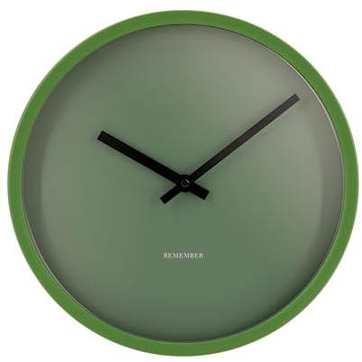 REMEMBER Wanduhr Forest - 4,5 cm, Ø 30 cm - Quarz Uhrwerk - große Wanduhr