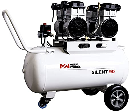 METALWORKS Compresor silent 90 silencioso sin aceite 90l. marca