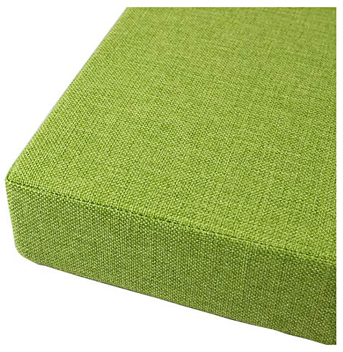 XCYYBB Bankauflage Gartenmobel Für Drinnen Und Draußen, rutschfest Bankkissen, Pflegeleichte Rechteck Bankkissen Auflage Bankauflage Bankkissen, rutschfest Sitzpolster-Grün 200x40x5cm(79x16x2in)