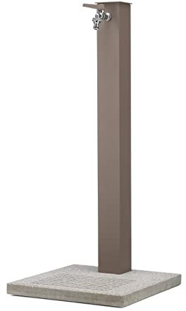 Fontana in metallo da Giardino Esterno completa di base in cemento BEL FER modello 42/QBM colore TORTORA