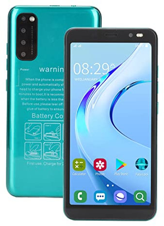 Luqeeg Telefono Cellulare Sbloccato a Schermo Intero, Smartphone Ultrasottile con Display HD da 5,45 Pollici, Spazio di Archiviazione Espandibile da 128 GB, Doppia SIM, 2 GB Rom