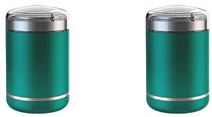 Juego de 2 mini afeitadoras eléctricas para hombre, carga USB, uso en seco y húmedo, IPX5, impermeable, verde