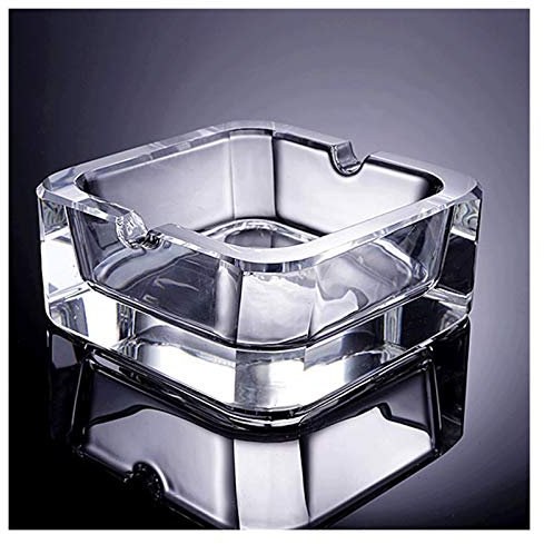 Portacenere Posacenere in vetro cristallo Tavolino da caffè for la casa Posacenere da tavolo for ufficio Senza coperchio (2,7 pollici e 3,5 pollici) Regali for fumatori Posacenere Aspirafumo (Size :