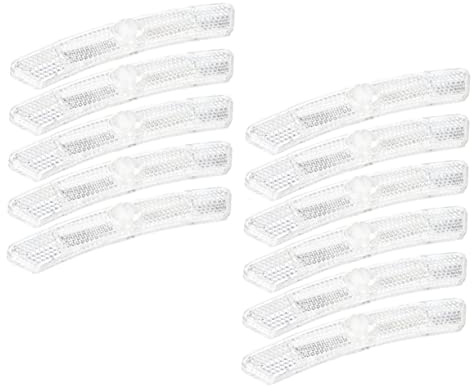 BIUDECO Bicycle Wheel Spoke Reflectors 10 Pcs 4.92 Inch Night Safety Warning Reflective Accessories for Mountain and Road Bikes Improve Visibility and Enhance Rider Safety