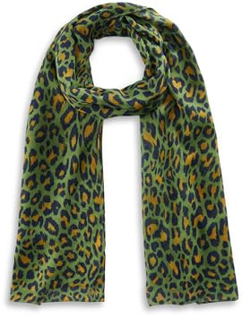 CODELLO Schal aus recyceltem Polyester mit farbigem Leo-Print