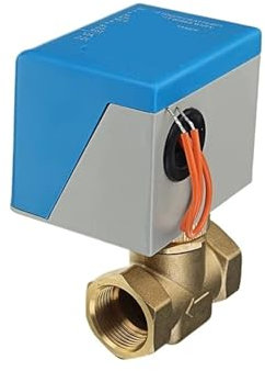 BSAXITHZB 3/4 Zoll elektrisches elektrisches Messing-Absperrventil, 2-Draht-Wechselstrom 220 V, Zweiwege-Absperrventil