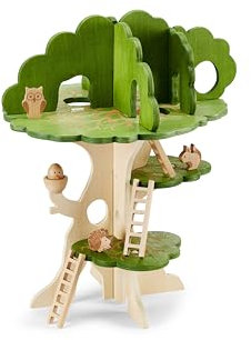 tickit 74059 Woodland Trail Tree House - Wooden Treehouse - Playhouse - Small World Play