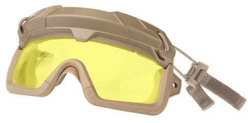 for Outdoor-Paintball-Jagd CS-Spiel Airsoft Taktische Schutzbrille Multicam 3 Tragevarianten Kompatibel Mit Taktischem Helm(Q)