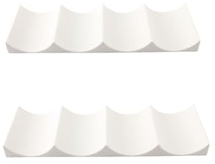 Aililong Frigo Porta Bottiglia 2 Pezzi Eron-Porte - Bottiglie in plastica impilabili per fino a 6 Bottiglie e barattoli, Porta - Bottiglie antiscivolo frigorifero