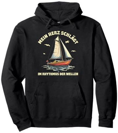 Lustige und witzige Segeln Geschenke Segel Boot Segler Pullover Hoodie