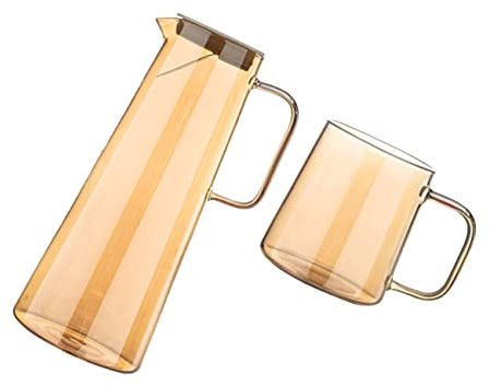 COLLBATH Botella De Agua De Vidrio Hervidor Hogar Recipiente Para Bebidas Hervidor De Agua Para Servir Té La Sala De