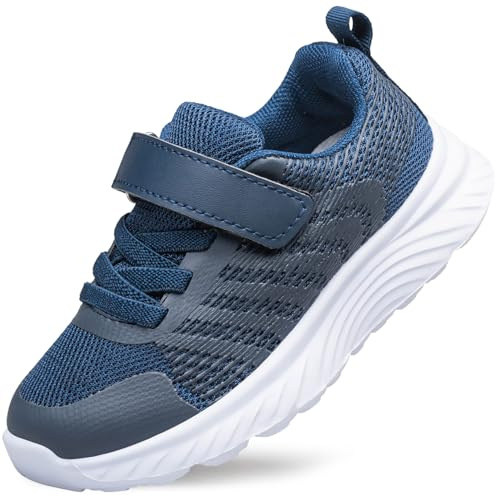 Raoendis Neutrala Barnskor Träningsskor Pojkar Flickor Sneakers Sportskor Tennisskor Lätt Andas Löpningsskor för Skola Löpning Blå 30