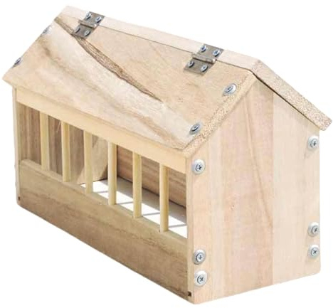 Bird Feeder Slot – fågelhus, fågelmatare – livsmedelsdispenser | Husdesign tjock livsmedelsdispenser kapacitet mindre avfall fjäderfätråg för kyckling och ankkycklingar