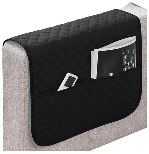 ILiemao Sofa Armlehnenbezüge Couch Kopfstützenbezug Armlehnenschoner für Armkappen Schonbezüge Sessel Relaxsessel Armbezug Kopfstützenschutz Sitzbezug Wasserfest rutschfeste(Schwarz)