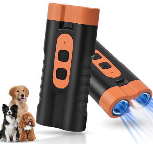 Aomig Hundebellunterdrücker, tragbarer Bellunterdrücker mit Spikes | USB-aufladbar, unterdrückt Bellen, Hundetrainer, geeignet für den Innen- und Außenbereich, geeignet kleine und große Hunde