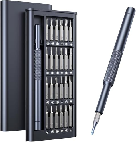 DeeAWai Feinmechaniker Schraubendreher Set, [2025 Edition] 25-in-1 magnetischer Präzisions Schraubendreher Satz mit Kreuzschlitz-, Schlitz-, Torx-, Sechskant-, Y-, Stern-, Dreieck- und U-förmigen (25)
