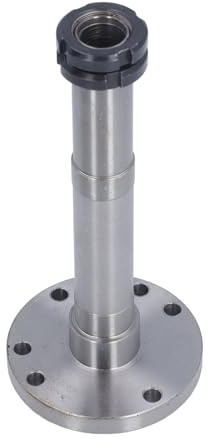 TIKATARER Drehspindel, 20 -mm -Lochdurchmesser, Stahl Mini -Drehzubehör Mini -Drehmaschine mit Verriegelungsmuttern, Spindel für MX 180d 7x12 8x14 Drehmaschine