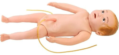 Genérico Modelo de práctica de enfermería con maniquí, modelo de entrenamiento con muñeco infantil, simulador de punción pediátrica, modelo de venopunción de cuerpo entero