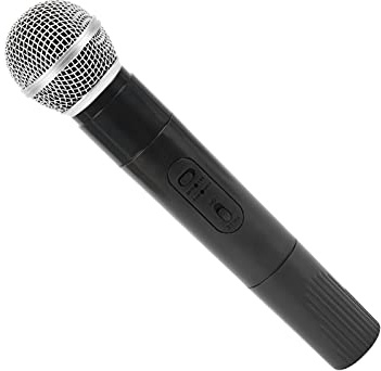 TOPINCN Microphone Accessoire pour karaoké, Jouet en Aluminium, pour Spectacles sur Scène, Fêtes et Accessoires D'entraînement, Argent 1