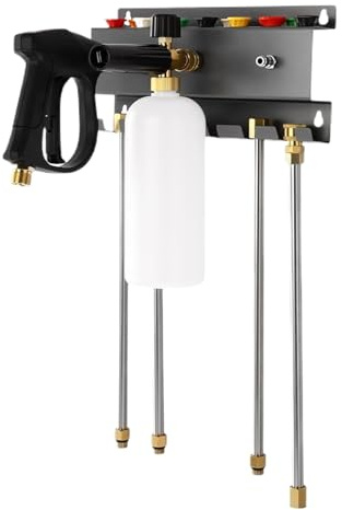 Support de pistolet à mousse, organisateur d'accessoires de lavage de voiture, pour garage, cave, maison, camping-car, camion, berline, SUV, propriétaires de maison, professionnels