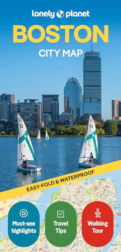 Lonely Planet Boston City Map: Durable, Waterproof, Easy-Fold Planning Map with Attractions & Walking Tours (Compact City Planning Maps)