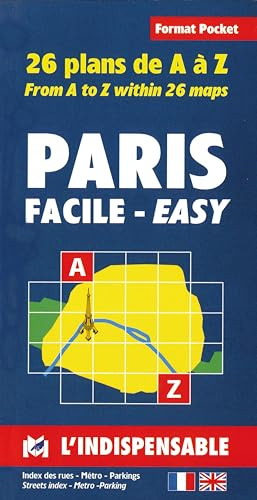 Plans de Paris: Paris street index and maps: Paris facile: 26 plans de A a Z