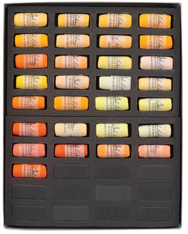 Jack Richeson Hand gerollt Weiche Pastellkreiden Farbe Orangen, 29-teiliges Set