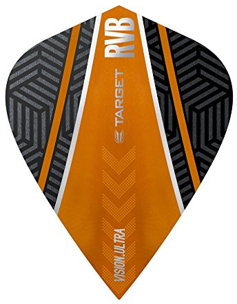 Target Pro 100 Vision Ultra RvB Curve Flights Schwarz-Orange, 3 Stück (Kite)