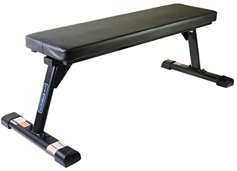 CAP Barbell Strength Premium Foldable Flat Bench, Black (FMIS-CS103F)
