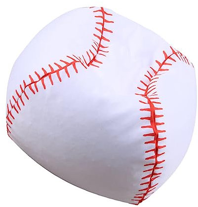 PRETYZOOM 2 Stk Baseball-Aufbewahrungstasche kinderzimmer zubehör spielzeug aufbewahrungsbox Kinderzimmer Accessoire Luxus Stuhl Plüsch Katze Basketball Kleinkind Plüschtier Polyester Weiß