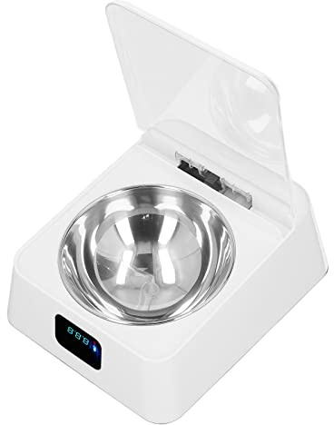 Automatischer Intelligenter Katzen Futternapf mit IR-Induktion, 350ml, Empfindlicher Futterspender mit Deckel für Kleine Haustiere